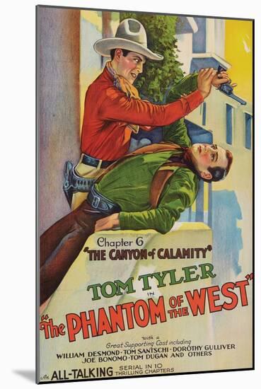 The Phantom of the West - Canyon of Calamity-null-Mounted Art Print