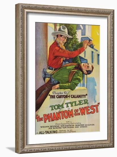 The Phantom of the West - Canyon of Calamity-null-Framed Premium Giclee Print