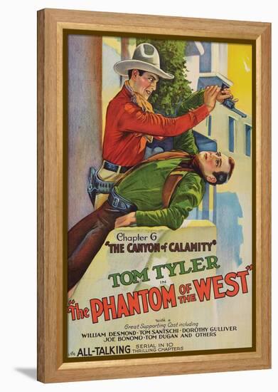 The Phantom of the West - Canyon of Calamity-null-Framed Stretched Canvas