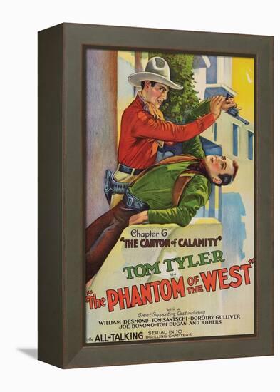 The Phantom of the West - Canyon of Calamity-null-Framed Stretched Canvas