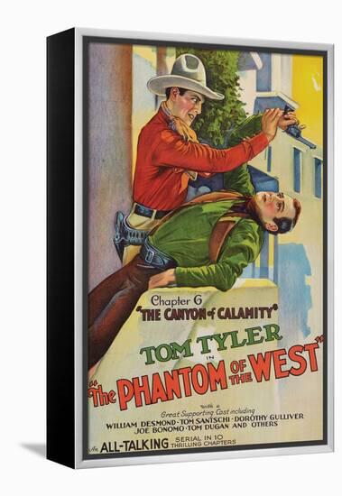 The Phantom of the West - Canyon of Calamity-null-Framed Stretched Canvas