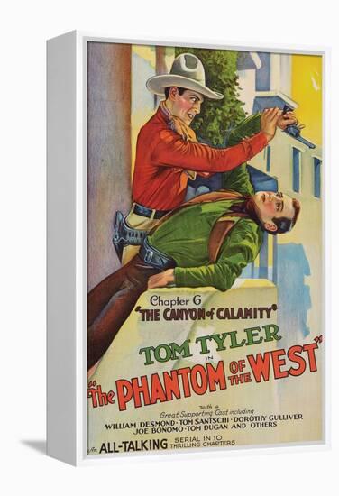 The Phantom of the West - Canyon of Calamity-null-Framed Stretched Canvas