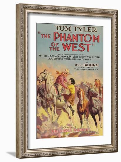 The Phantom of the West - Ghost Riders-null-Framed Premium Giclee Print