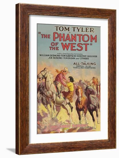 The Phantom of the West - Ghost Riders-null-Framed Premium Giclee Print