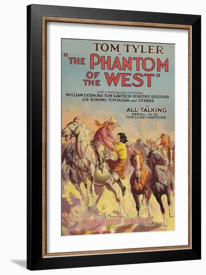 The Phantom of the West - Ghost Riders-null-Framed Premium Giclee Print