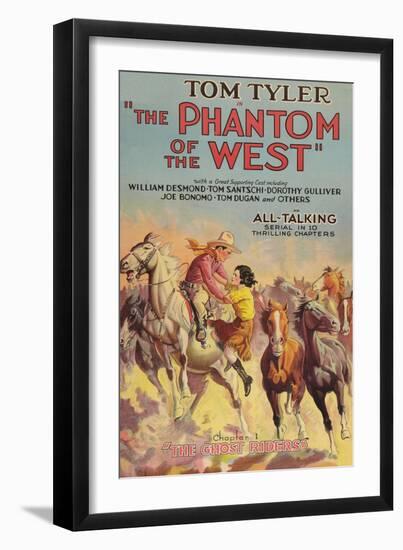 The Phantom of the West - Ghost Riders-null-Framed Premium Giclee Print