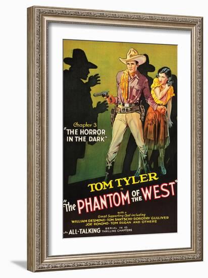 The Phantom of the West - Horror in the Dark-null-Framed Art Print