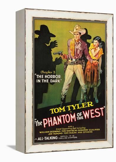 The Phantom of the West - Horror in the Dark-null-Framed Stretched Canvas