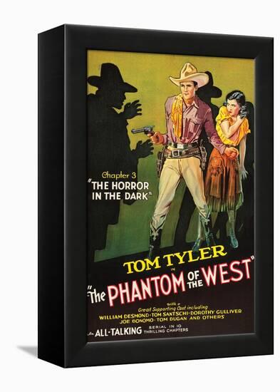 The Phantom of the West - Horror in the Dark-null-Framed Stretched Canvas