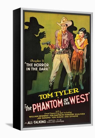 The Phantom of the West - Horror in the Dark-null-Framed Stretched Canvas