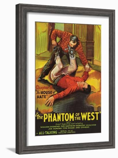 The Phantom of the West - House of Hate-null-Framed Art Print