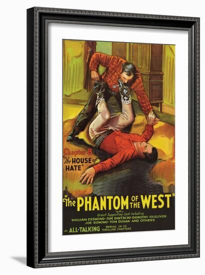 The Phantom of the West - House of Hate-null-Framed Art Print