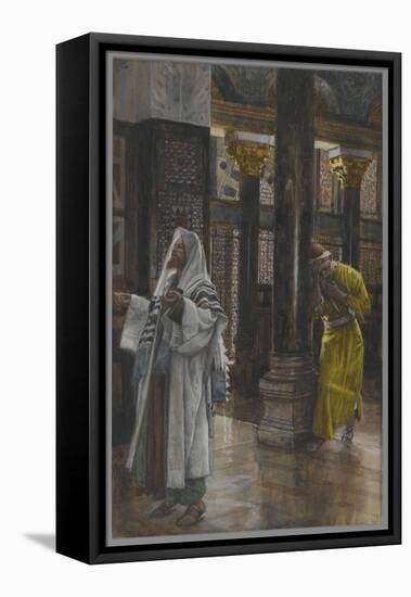 The Pharisee and the Publican, Illustration from 'The Life of Our Lord Jesus Christ', 1886-94-James Tissot-Framed Premier Image Canvas