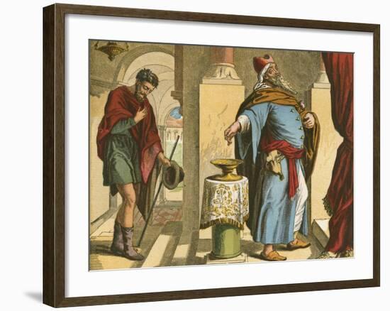 The Pharisee and the Publican-English School-Framed Giclee Print