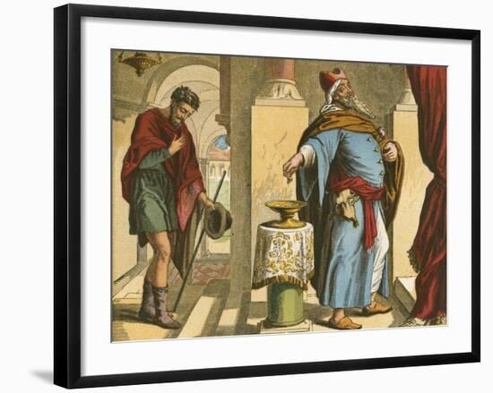 The Pharisee and the Publican-English School-Framed Giclee Print