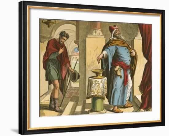 The Pharisee and the Publican-English School-Framed Giclee Print