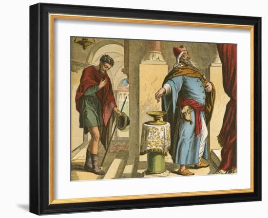 The Pharisee and the Publican-English School-Framed Giclee Print