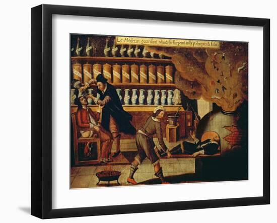 The Pharmacist's Workshop-French-Framed Giclee Print