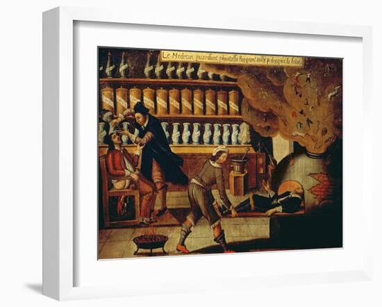 The Pharmacist's Workshop-French-Framed Giclee Print