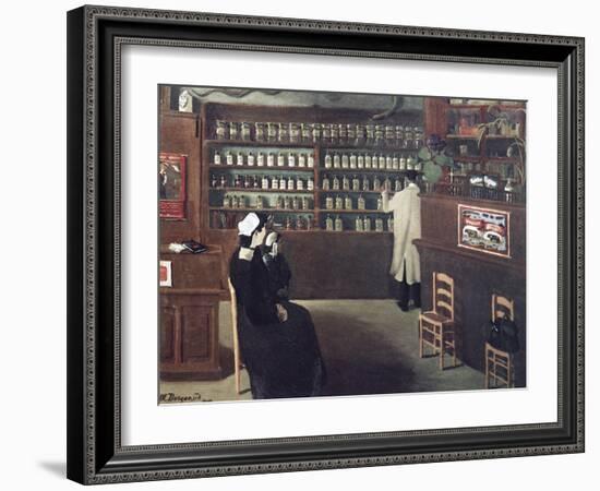 The Pharmacy, 1912 Artwork-Science Photo Library-Framed Photographic Print