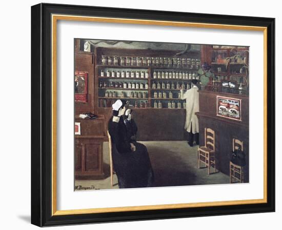 The Pharmacy, 1912 Artwork-Science Photo Library-Framed Photographic Print