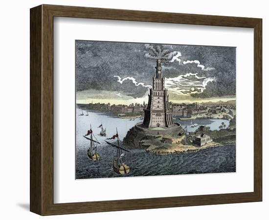 The Pharos of Alexandria, 18th century-Unknown-Framed Giclee Print