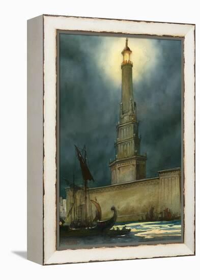 The Pharos of Alexandria-English School-Framed Premier Image Canvas