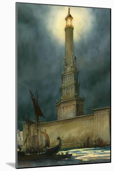 The Pharos of Alexandria-English School-Mounted Giclee Print