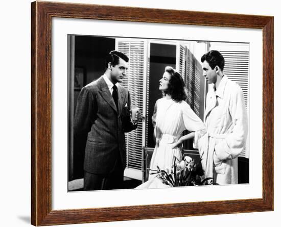 The Philadelphia Story, Cary Grant, Katharine Hepburn, James Stewart, 1940-null-Framed Photo