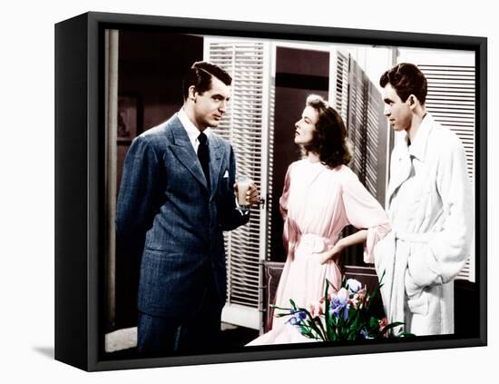 The Philadelphia Story, Cary Grant, Katharine Hepburn, James Stewart, 1940-null-Framed Stretched Canvas