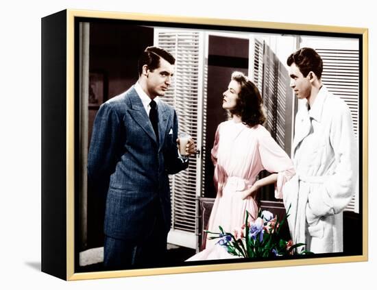 The Philadelphia Story, Cary Grant, Katharine Hepburn, James Stewart, 1940-null-Framed Stretched Canvas