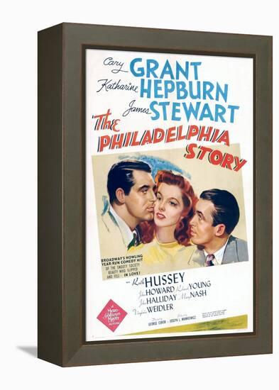 The Philadelphia Story, Cary Grant, Katharine Hepburn, James Stewart, 1940-null-Framed Stretched Canvas