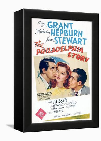 The Philadelphia Story, Cary Grant, Katharine Hepburn, James Stewart, 1940-null-Framed Stretched Canvas