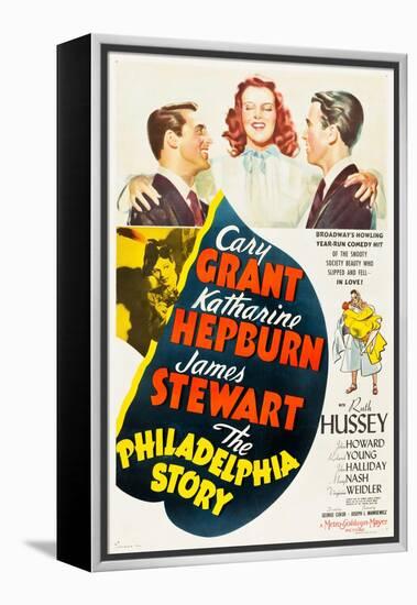The Philadelphia Story, Cary Grant, Katharine Hepburn, James Stewart, 1940-null-Framed Stretched Canvas