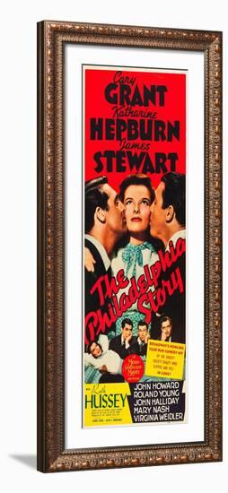 The Philadelphia Story, Cary Grant, Katharine Hepburn, James Stewart, 1940-null-Framed Art Print