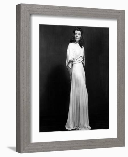 The Philadelphia Story, Katharine Hepburn at the Time of the Stage Production, 1940-null-Framed Photo