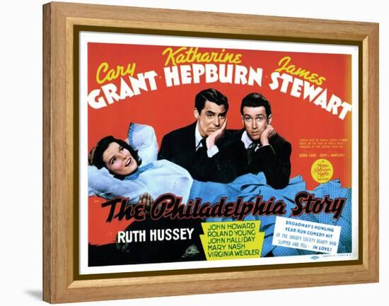 The Philadelphia Story, Katharine Hepburn, Cary Grant, James Stewart, 1940-null-Framed Stretched Canvas