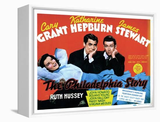 The Philadelphia Story, Katharine Hepburn, Cary Grant, James Stewart, 1940-null-Framed Stretched Canvas