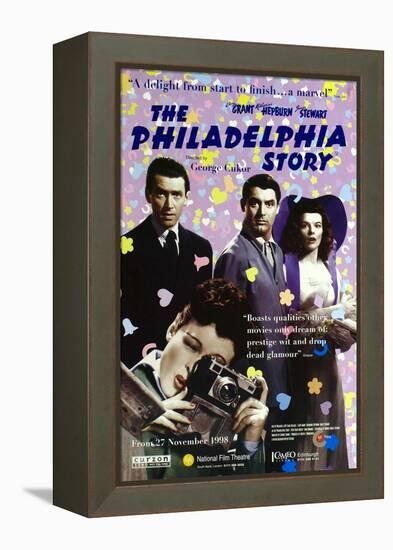 The Philadelphia Story, UK Movie Poster, 1940-null-Framed Stretched Canvas