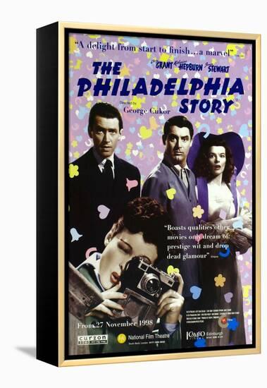 The Philadelphia Story, UK Movie Poster, 1940-null-Framed Stretched Canvas