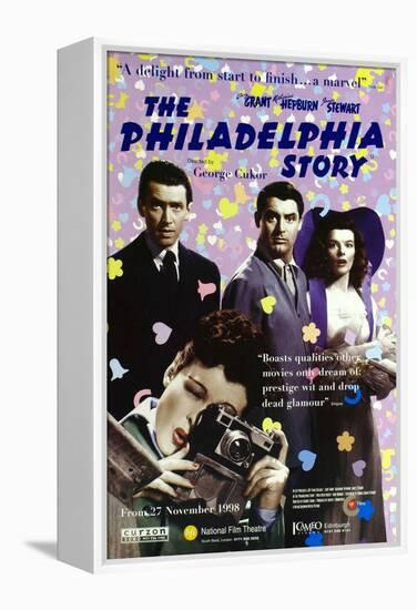 The Philadelphia Story, UK Movie Poster, 1940-null-Framed Stretched Canvas