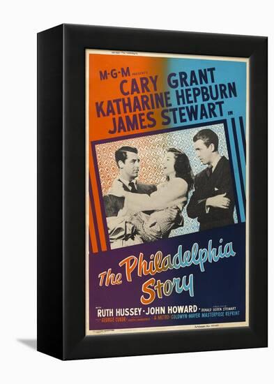 The Philadelphia Story, UK Movie Poster, 1940-null-Framed Stretched Canvas