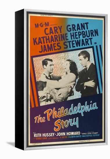 The Philadelphia Story, UK Movie Poster, 1940-null-Framed Stretched Canvas