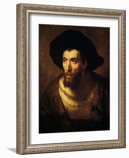 The Philosopher, 1650-Rembrandt van Rijn-Framed Giclee Print