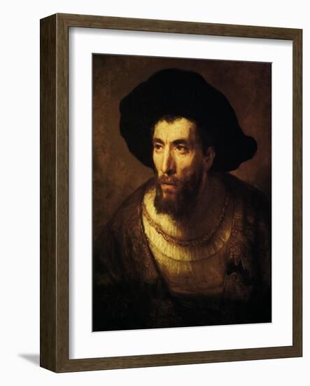 The Philosopher, 1650-Rembrandt van Rijn-Framed Giclee Print