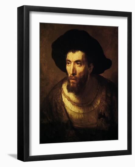 The Philosopher, 1650-Rembrandt van Rijn-Framed Giclee Print