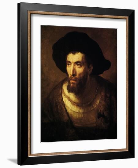 The Philosopher, 1650-Rembrandt van Rijn-Framed Giclee Print