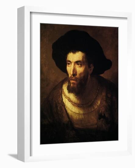 The Philosopher, 1650-Rembrandt van Rijn-Framed Giclee Print