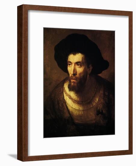 The Philosopher, 1650-Rembrandt van Rijn-Framed Giclee Print