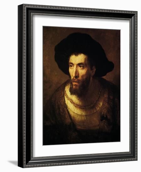 The Philosopher, 1650-Rembrandt van Rijn-Framed Giclee Print